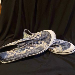Coach Denim Slip On Shoes